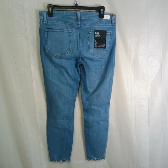 Paige Verdugo Crop Mid Rise Skinny Jeans Cabo Size 31 NWT - Picture 8 of 16